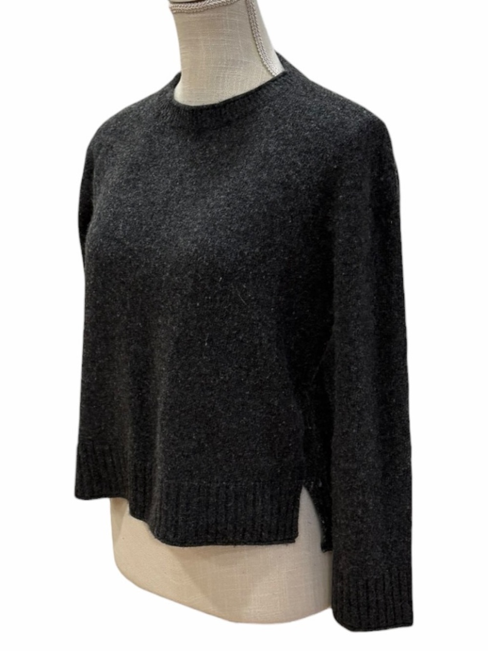 Jenni Kayne Charcoal Grey Everyday Wool & Cashmere Blend Sweater Size S - Picture 7 of 11